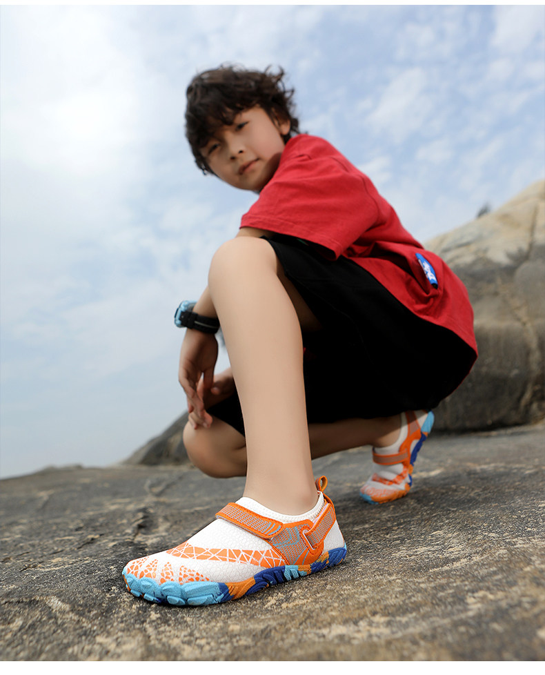 加厚底儿童溯溪鞋男女沙滩鞋速干徒步漂流游泳鞋割赶海礁石防滑鞋 — 20