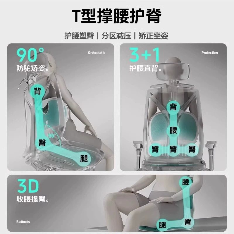 [Two-Pack] Benbo Ergonomic Chair Seat Cushion Lumbar Support Cushion Waist Protector