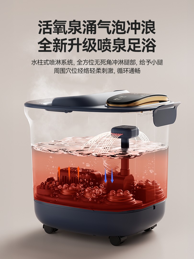 German Benbo Foot Bath Bucket with Heating, Constant Temperature, Massage, Household Fully Automatic Electric High-Depth Over-The-Knee Foot Bath Basin