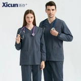 系存 Униформа врача для работы, демисезонный лонгслив, короткий рукав