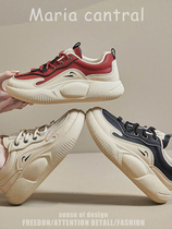 (Official flagship) white shoes for women 2023 new sports and casual shoes thick-soled spring and autumn versatile sneakers for women