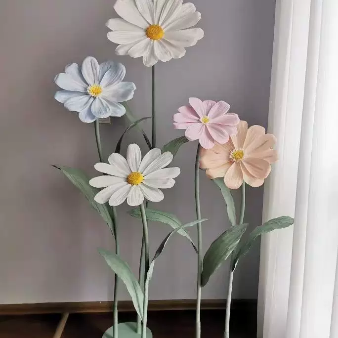 Дaisy decoration бумажная художественная цветочная реквизит оконная планировка красивая торговая площадь свадьба моделирование свадьбы EVA цветок моделирование цветка