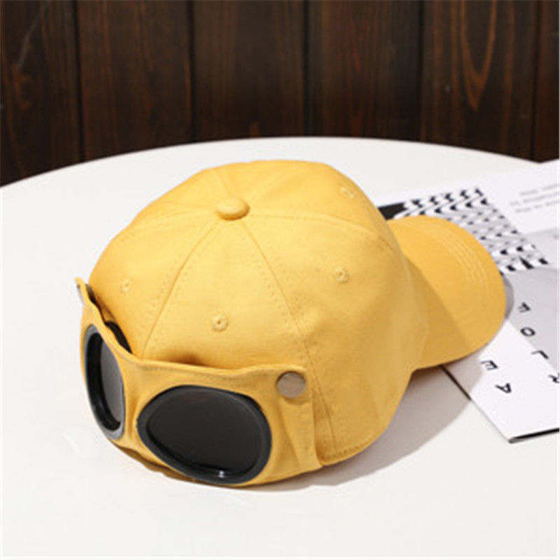 Duck Tongue Cap Spring Autumn Season Four Eyes Cap Clot Hood Male Treasure Black Tide Rear Super Cool Niche New Thin Flying Cap With Sunglasses