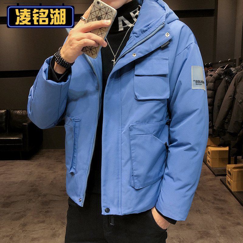 凌铭湖9棉衣男士冬季外套新款韩版潮流短款加厚羽绒棉服工装棉袄