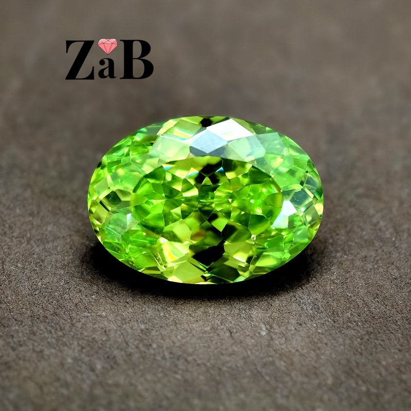 高精度カットのクリソベリルバードネスト、カナダ版、100カットの楕円卵型、ニッチデザイン、宝石、ルースストーン、高炭素ダイヤモンド