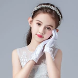 Детское платье, короткие белые перчатки для принцессы, в корейском стиле, подарок на день рождения