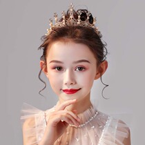 Crown Headwear Child Princess Han Style Girl Girl Child Water Drill Hairpin Hair Card Birthday Show Flower Boy Crown