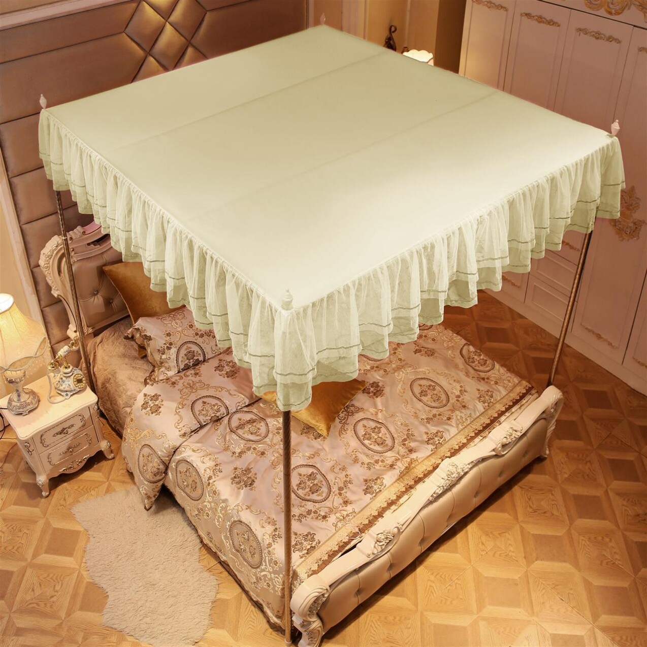 Mosquito Net Top Dust Cover Home 2022 New Top Dust Resistant Top Cloth Shield Grey Shading Convenient Unwashed Single Sell Top Hood