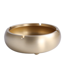 Modern light luxury pure copper ashtray home living room ashtray new Chinese style ashtray creative personality trend ashtray