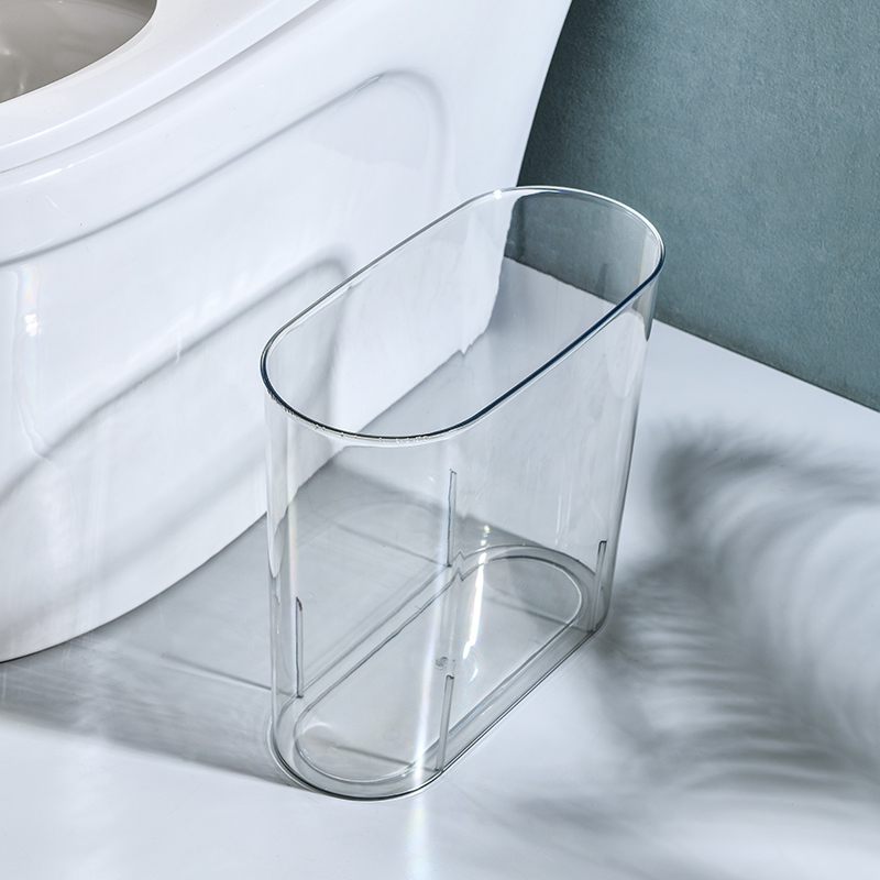 Trash Can for Home Use in the Living Room, Creative Gap Storage Bin Without Lid, Bathroom Toilet Narrow Wastebasket, Trendy