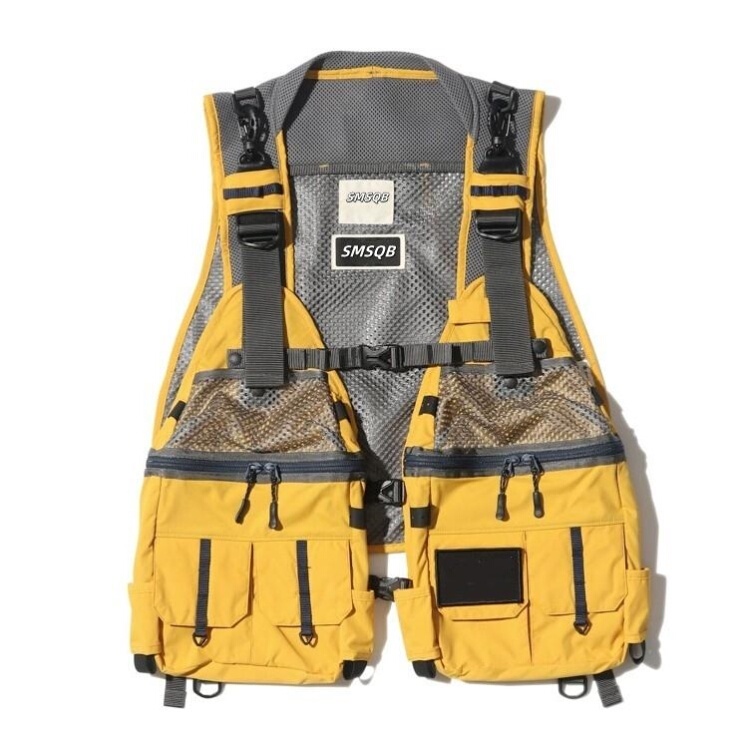 Ski Vest, Outdoor Padded Outerwear, Multifunctional, Functional, Snowboard, Multi-Pocket, Japanese Style, Tactical Workwear, Vest