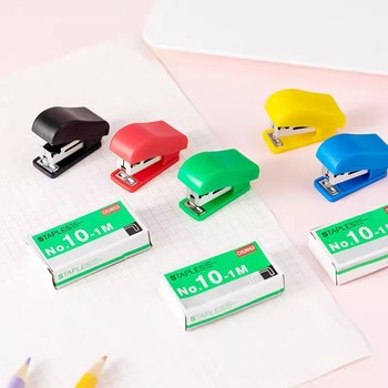 1 mini stapler set learning home office small stapler with 10 staples