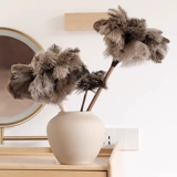 Статическая тряпка из страусиных перьев для удаления бытовой пыли без выпадения волос, автомобильная подметальная машина, утолщенная тряпка из перьев, артефакт для очистки пыли