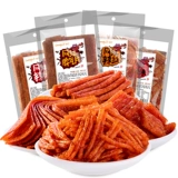 Чистая красная пряная полоса большие пряные нарезанные пряные кусочки повседневные закуски детства острая закуски 125 г*2 сумки