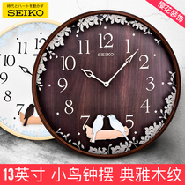 SEIKO Japan SEIKO 13 inch watch Cuckoo clock pendulum Living room bedroom pastoral creative mute fashion wall clock