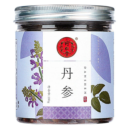 Пекин Тонгрентанг Флагманский магазин Официальный сайт Дэн Дэн Гинзенс нарезанные нарезанные кусочки кусочки порошкового чая Danshen подлинное 180 г