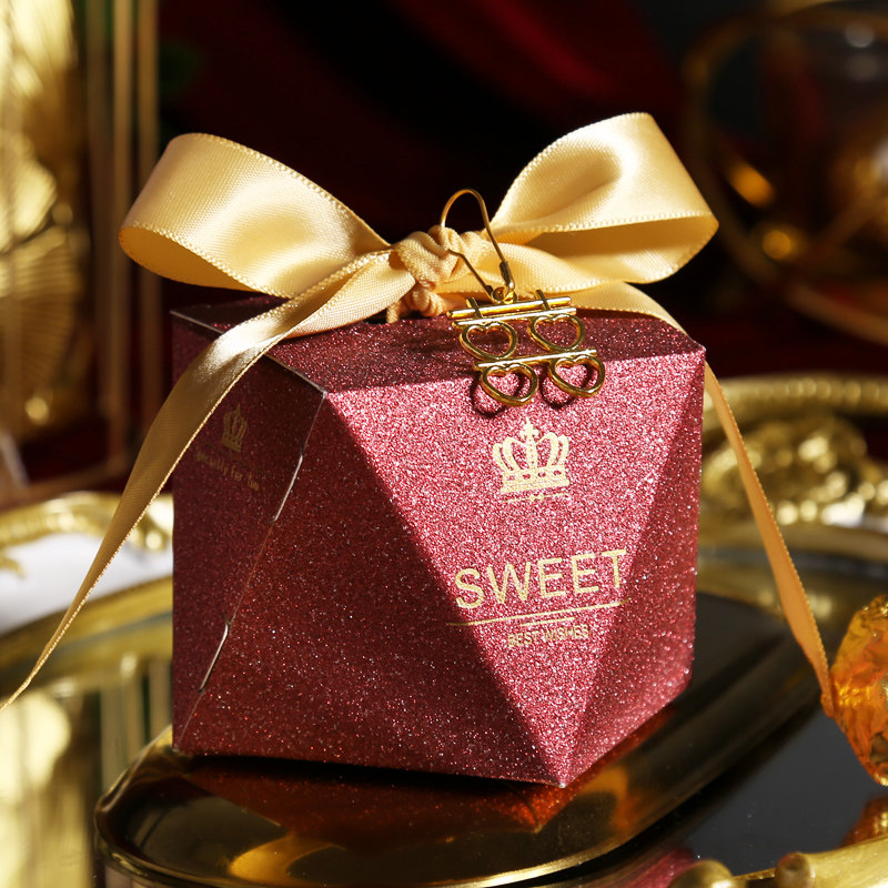 Wedding candy box INS wind wedding candy gift box wedding candy paper box