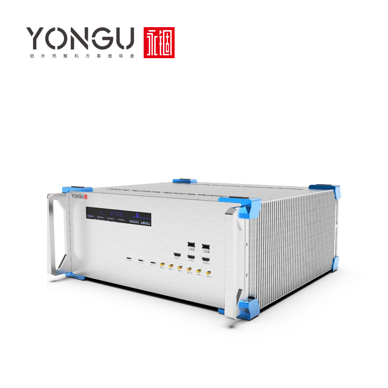 Yonggu 4U industrial control aluminum alloy sheet metal chassis scientific research laboratory instrument aluminum profile box custom opening