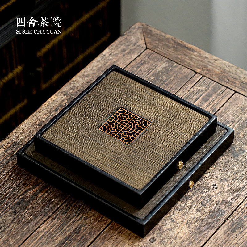 Sishe Tea House Wujin Stone Dead wood spring tea plate stone head Household small tea table custom natural stone tea sea