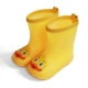 Маленькая желтая утиная дождевая обувь (без хлопка)