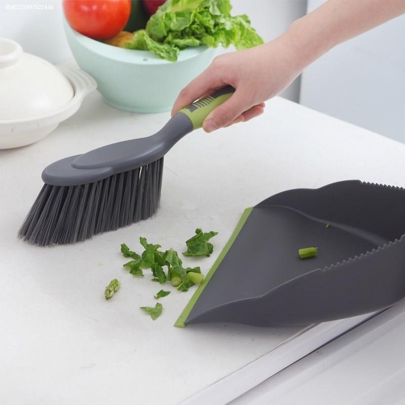 Countertop Hard-Bristle Broom for Cleaning, Small Cleaning Broom, Handheld Household Brush-Style Short Broom for Hotels