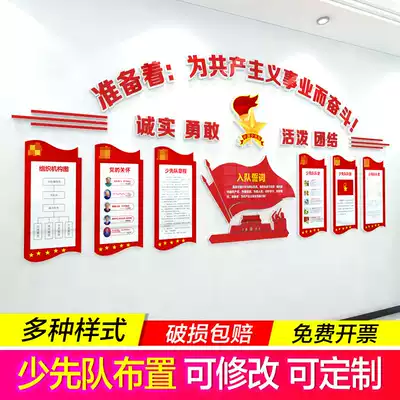 Customized Young Pioneers Activity Room Cultural Wall Communist Youth League Party Building Cultural Wall Sticker School Class Decoration Arrangement