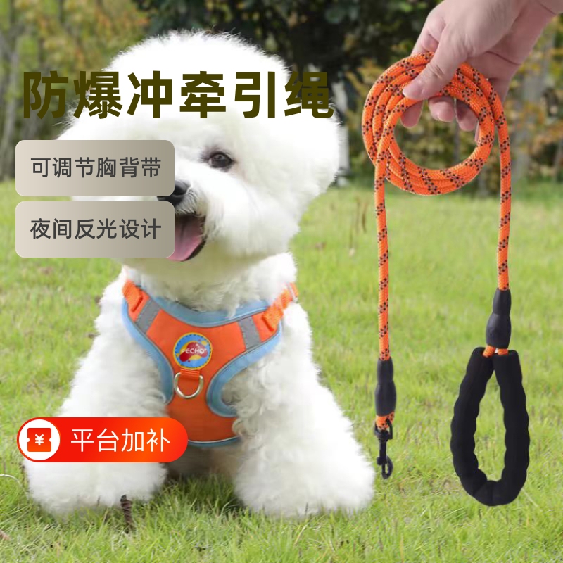 Dog Leash, Dog Walking Rope, Cat Walking Rope, Small Dog Harness, Vest-Style Dog Walking Leash for Teddy, Bichon, Pomeranian