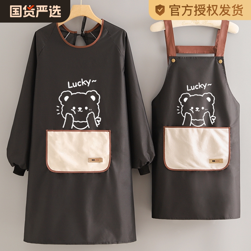 ホームキッチン防水防油エプロンケータリング特別な大人の作業服長袖つなぎ服女性用調理用エプロン男性用