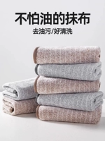 Бамбуковые угольные волокно кухонные тряпки не приклеивают масло, мыть