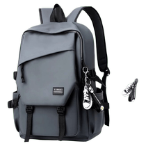 Simple backpack for men versatile computer travel backpack female junior high school student high school student large capacity school bag for male