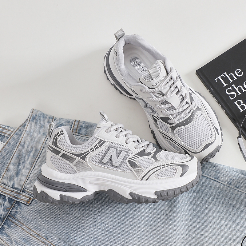 Newbolune/New Balance Thick-Soled Versatile Fashion Trendy Dad Shoes Unisex Running Shoes 1819 Non-Slip