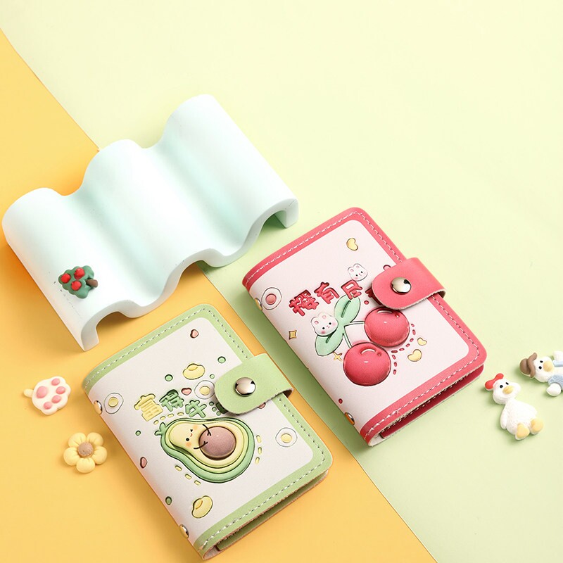 Cartoon cute card holder, women's personality, large-capacity, multi-card position, anti-degaussing ID card holder, men's creative business card holder
