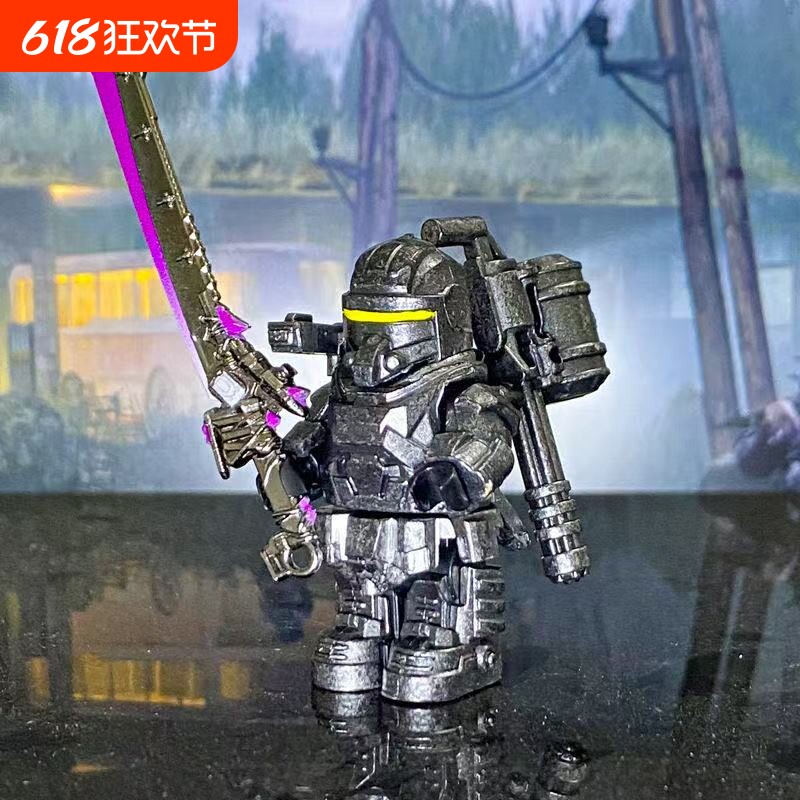 Мирная элитная игрушка Subway Escape Mecha семиуровневый набор строительных блоков Минифигурка Экзоскелет силовая модель огневой мощи Изображение 1