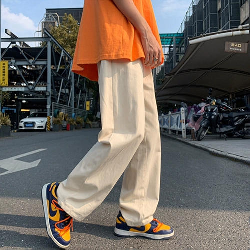 Летние ретро штаны, в американском стиле, свободный прямой крой