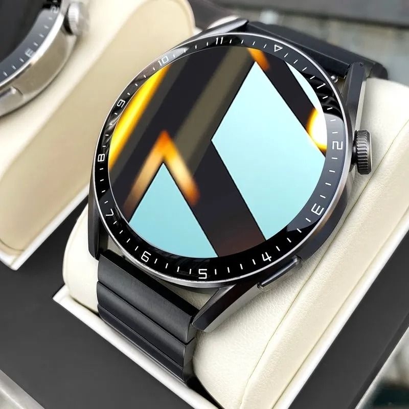<!--顶配版watch3pro华强北gt3可接打电话智能手表运动手环蓝牙心率血压插卡跑步监测音乐圆形防水手机健康连接-->