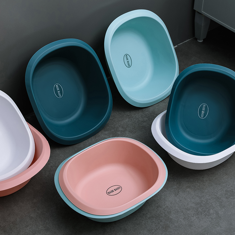 Home Washbasin Baby Washbasin Plastic Thickened Large Number Student Dormitory Wash Clothes Wash Hands Wash Feet Small Basin