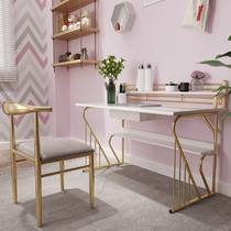 Light luxury desk ins Net red wood student bedroom computer desk Nordic study simple modern home learning table