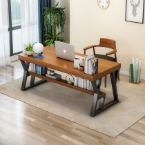 Desk solid wood Nordic Net Red office table and chair combination Workbench home strip creative writing desk computer desk