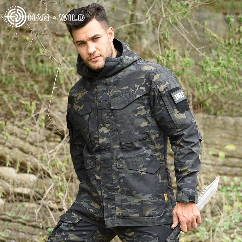 Culvert Camouflak Suit m65 Wind Clothes Man Ruling Officer Tactical Jacket Outdoor Assault Clothing Great Coat Jacket