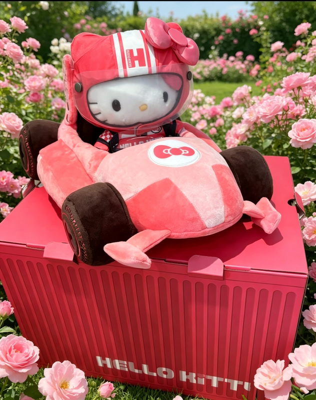 Sanrio Racing Kitty Melody Racing Series Girls' Gift Holiday Decoration Kitty Big Doll Sanrio Racing Kitty Melody Racing Series Girls' Gift Holiday Decoration Kitty Big Doll