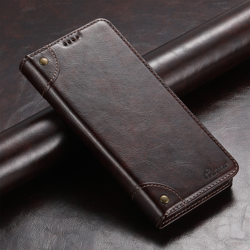 Suitable for Samsung S24 Phone Case, Magnetic Flip Cover, S23 Ultra Protective Case, Baroque S22 Plus Card Slot with Built-In Stand, Fe Men's Business High-End Note20 Multifunctional A54 Full Coverage