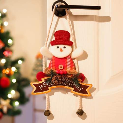 Рождественская декоративная пожилая дверь подвесная подвесная подвесная рождественская елка лосю