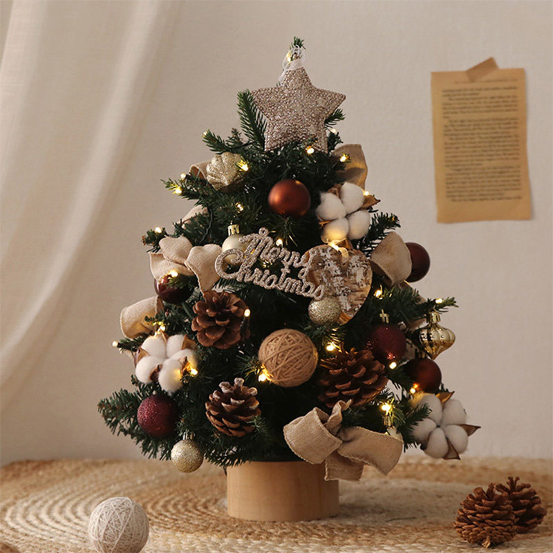 クリスマスツリー ホーム クリスマス デコレーション リビングルーム デスクトップ インスタイル レイアウト DIY 小さな飾り 2024 新作