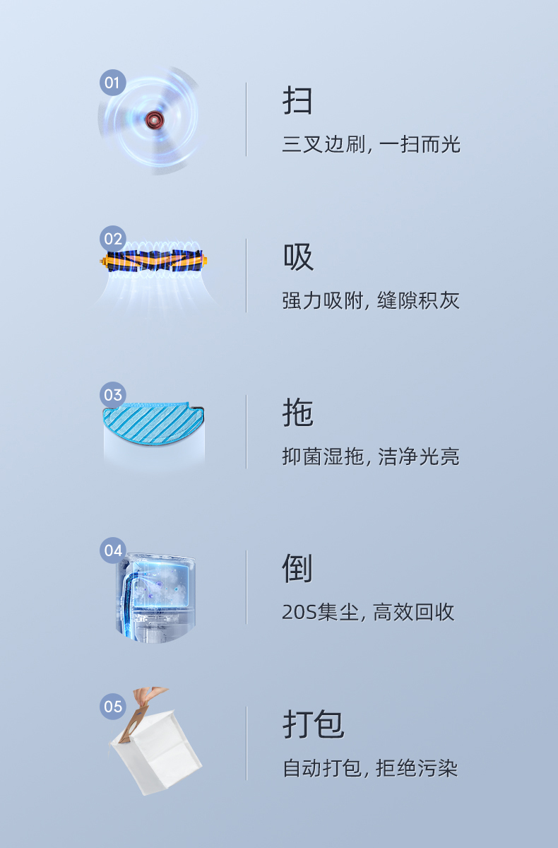 科沃斯yeedi一点全自动集尘智能家用扫地机器人扫拖一体机k781+