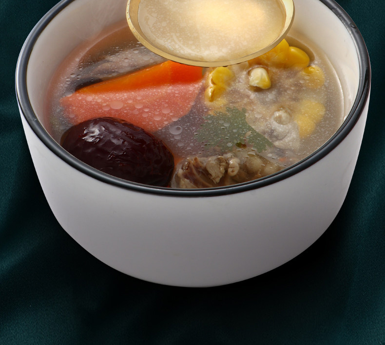 【中國直郵】TIMESWOOD 不鏽鋼長柄湯匙 黑金1隻 吃匙 網紅創意