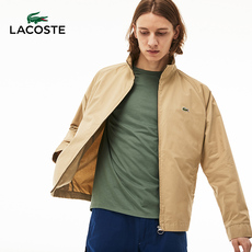 Куртка lacoste法国鳄鱼男装秋冬休闲短款立领经典拉链夹克外套男|bh3326