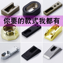 Zinc alloy fixed square open clothesflange clothesClothing rod hanger top mounting base thickness plug