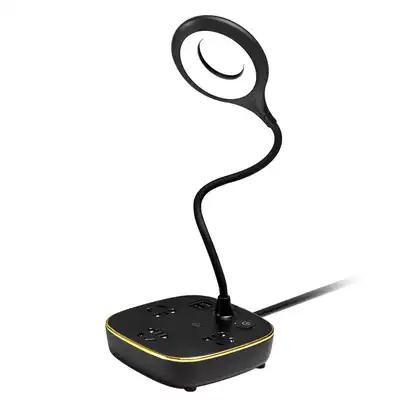 Plug-in student dormitory extension cable round multi-purpose short-term power outlet mini household vertical cute plug