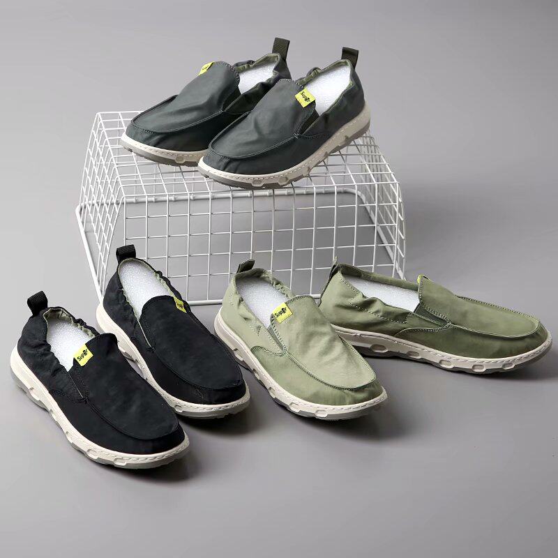 Comfortable pedal light canvas shoes foreign trade men's factory tail cargo cover foot round head spring casual shoes single shoes