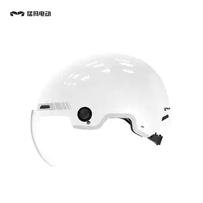 MAMOTOR Meng Meng electric car safety semi-helmet breathable sunscreen helmet protection head white black helmet